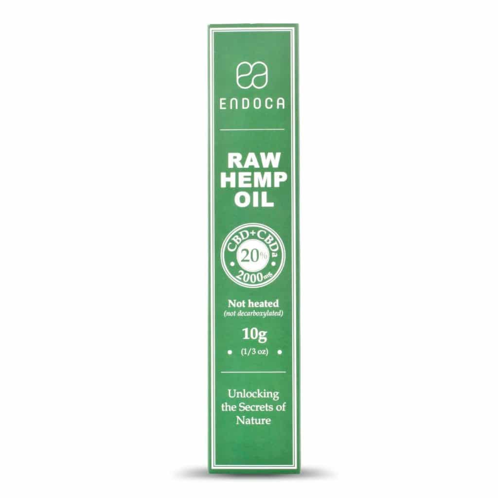 Endoca CBD Pasta 20% (2000mg CBD) rå hampeolie 10ml.