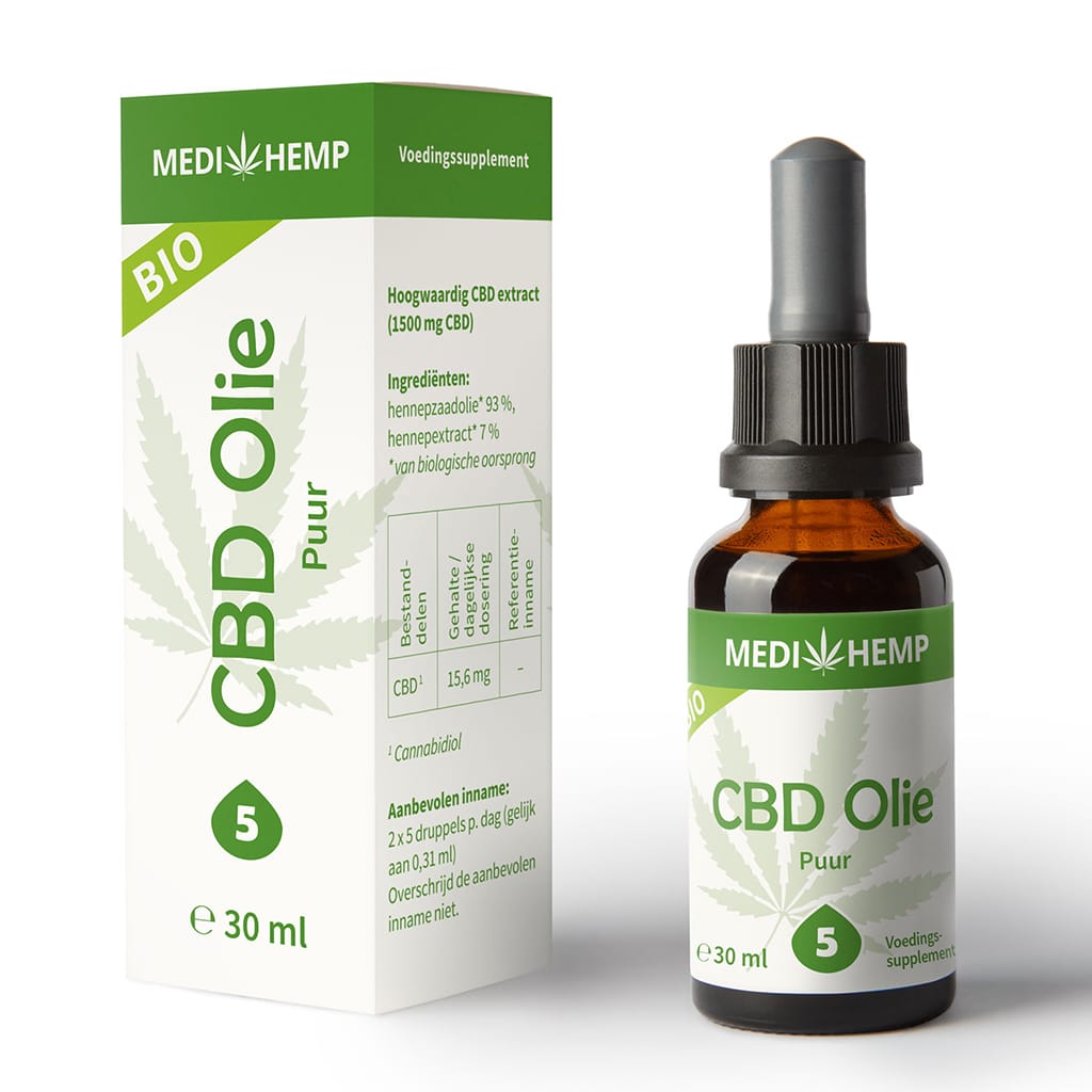 Medihemp CBD Olie Pure 5% (30ml)