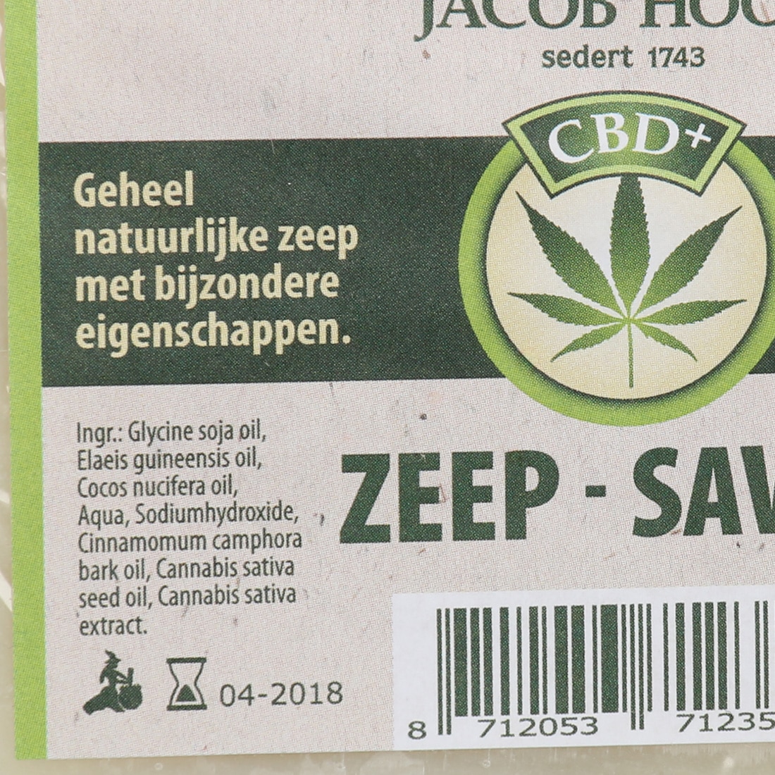 Jacob Hooy CBD Sæbe - zep-save.