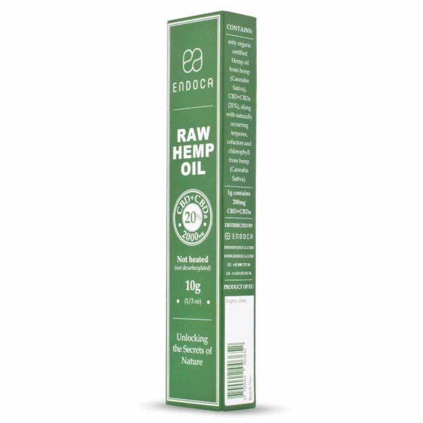 Endoca CBD Pasta 20% (2000mg CBD) i en æske.