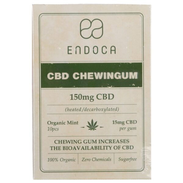 Endoca CBD tyggegummi (10 stykker) – Mint fra Endoca.