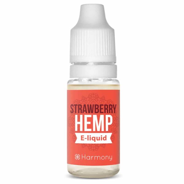 Harmony E-Væske 100mg CBD – Jordbær (10ml) hamp og væske.