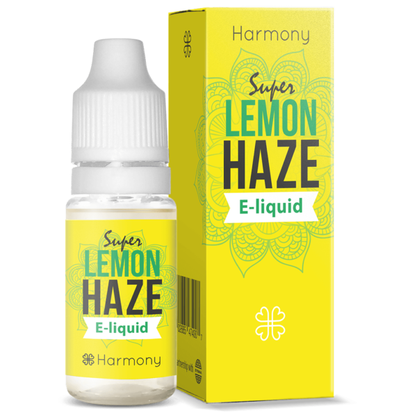 Harmony E-Væske 100mg CBD – Lemon Haze (10ml) og væske.