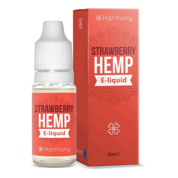 Jordbær Harmony E-Væske 100mg CBD (10ml).