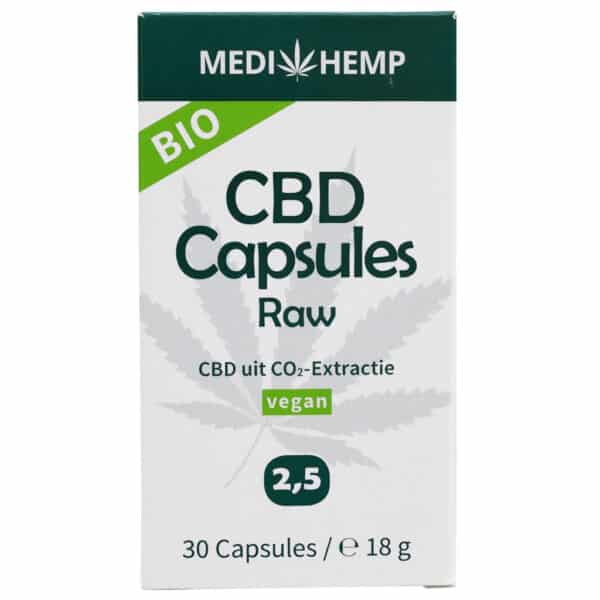 Medihemp CBD Kapsler 2,5% (12,5mg) 30 kapsler.